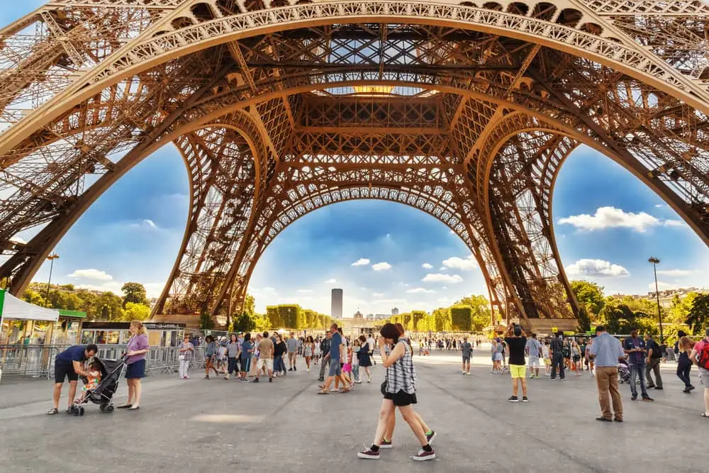 Movimentação na Torre Eiffel