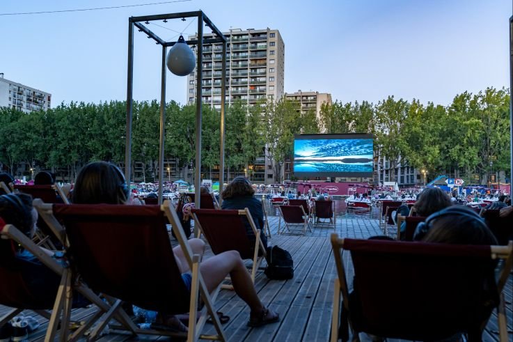 Paris plages - cinema ao ar livre