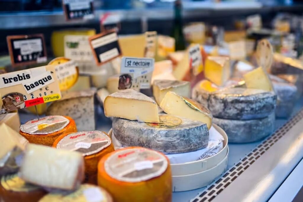 Variedade de queijos franceses