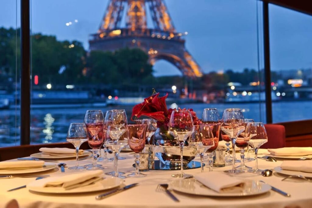 Jantar gourmet réveillon Paris jantar com vista para a torre eiffel